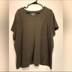 Brown Knit Top